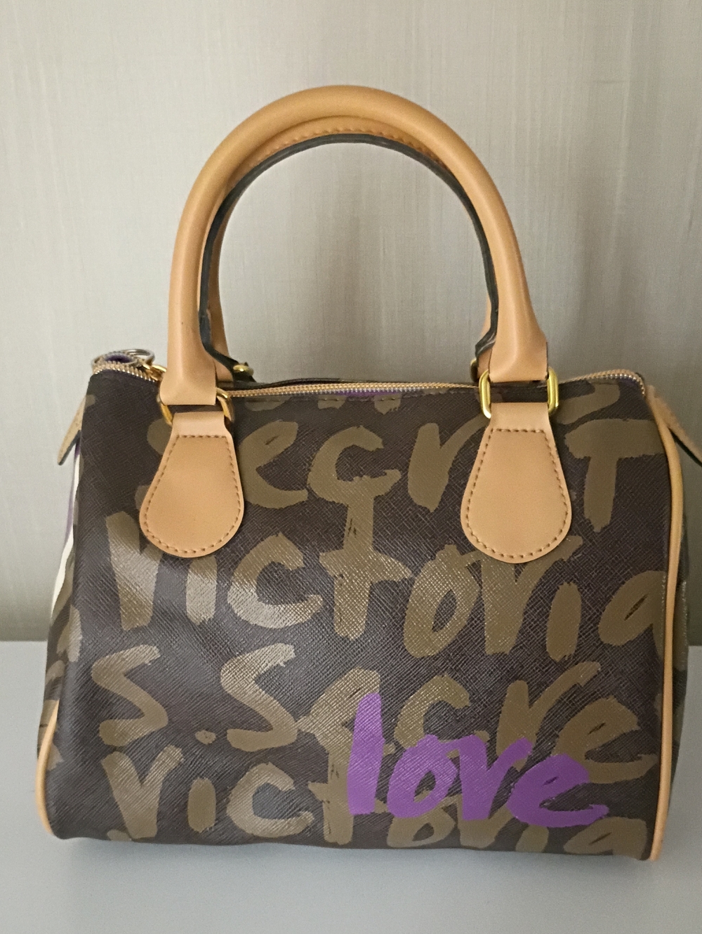Y2K Victoria's Secret Graffiti Bowler Bag Purse Or Tote